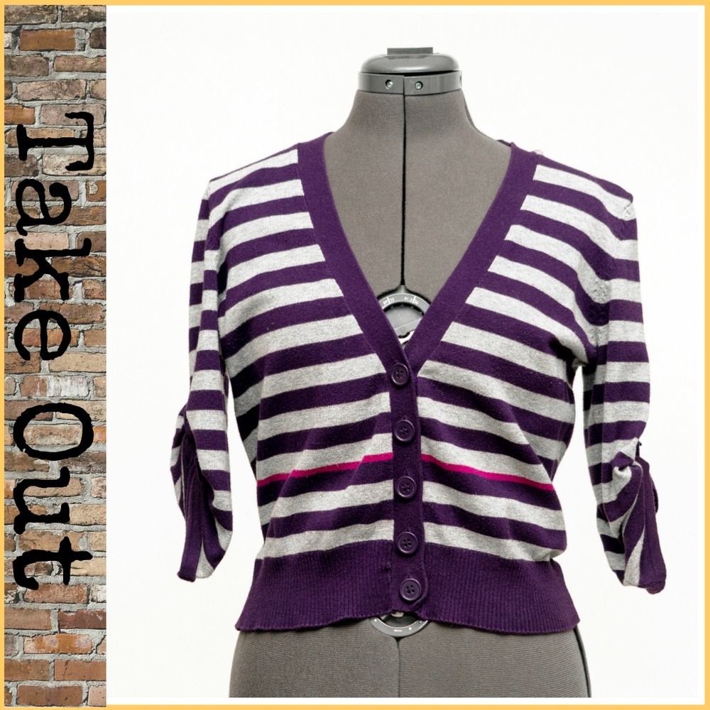 # Take Out Crop Top Botton Sweater